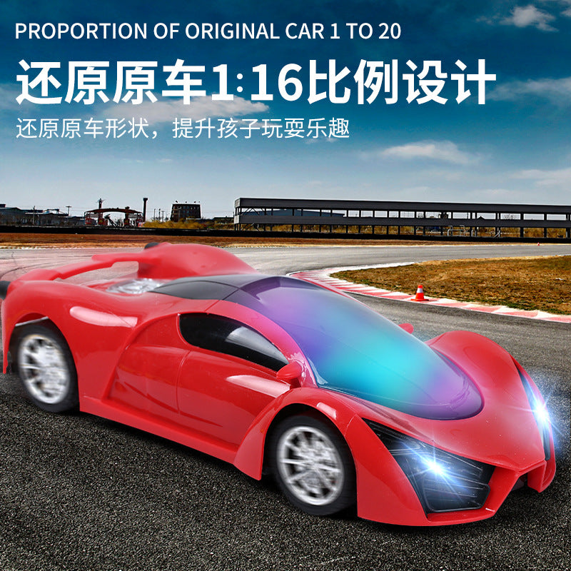 Started Daji Children's Four-way Wireless Remote Control Car Toy Remote Control Car 1:16 Drift Racing Car Children's Sports Car - image 2
