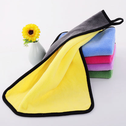 Car Towel Coral Fleece Towel Double-sided Car Cleaning Towel Thickened Large Absorbent Cotton Car Wash - image 4