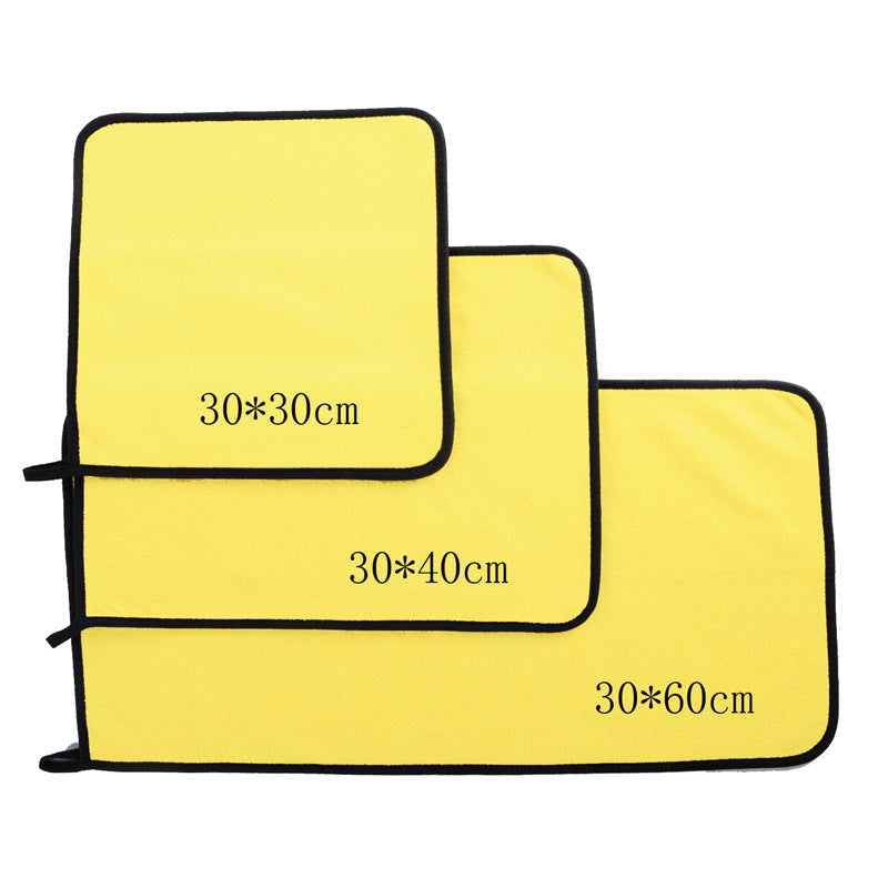 Car Towel Coral Fleece Towel Double-sided Car Cleaning Towel Thickened Large Absorbent Cotton Car Wash - image 5