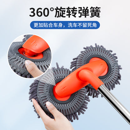 Car Wash Mop, Rotating Telescopic, Non-Harming Car, Soft Bristle Brush, Long Handle Telescopic Car Brush, Car Supplies, Car Wiping Tool - image 4