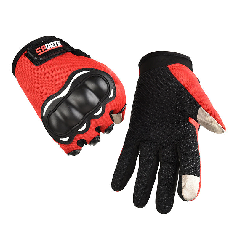 Motorcycle Full Finger Gloves Men's Touch Screen Outdoor Cross-country Sports Riding Protection Anti-fall Motorcycle Long Finger Gloves - image 4