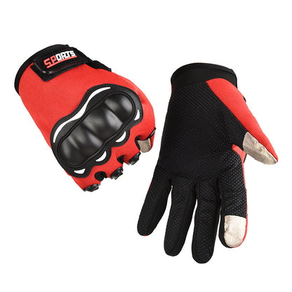 Motorcycle Full Finger Gloves Men's Touch Screen Outdoor Cross-country Sports Riding Protection Anti-fall Motorcycle Long Finger Gloves - image 4