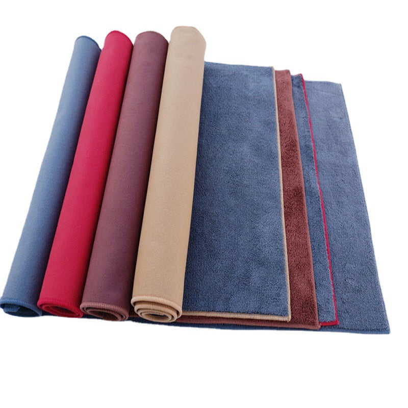 Wholesale 500g 600g new deerskin velvet car wash towel double coral velvet car cloth absorbent suede towel - image 5