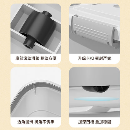 Wholesale Thickened Storage Box Plastic Large Storage Box Household Clothes Quilt Toy Finishing Box Car Storage Box - image 4