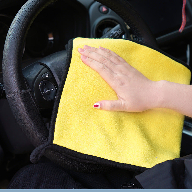 Car Wash Towel, Quick-Drying Double-Sided Car Wipe Towel, High-Density Coral Velvet, Water-Absorbent Car Wipe Towel, Rag, Cleaning Wholesale - image 2