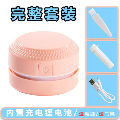 Electric portable desktop vacuum cleaner small powerful cleaning mini sweeping robot gift household car stationery - image 2