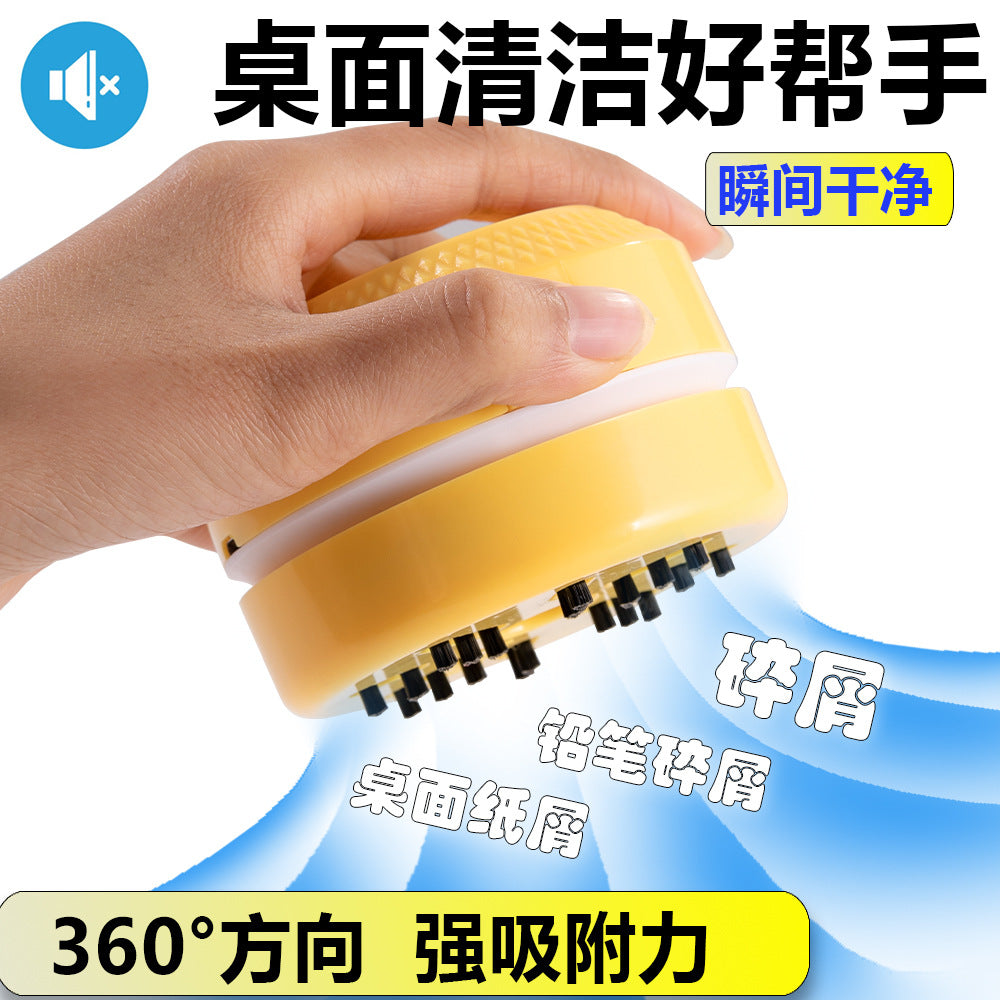 Electric portable desktop vacuum cleaner small powerful cleaning mini sweeping robot gift household car stationery - image 3