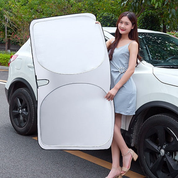 Car sunshade sunscreen heat insulation sunshade window sunshade car front curtain car privacy sunshade - image 2