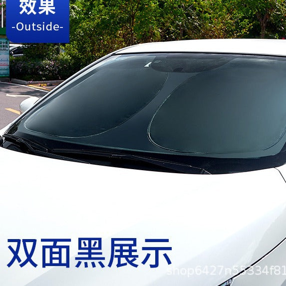 Car sunshade sunscreen heat insulation sunshade window sunshade car front curtain car privacy sunshade - image 3