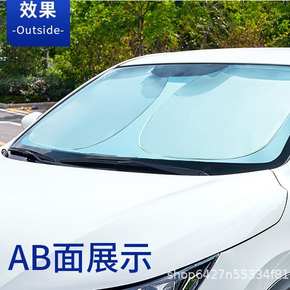 Car sunshade sunscreen heat insulation sunshade window sunshade car front curtain car privacy sunshade - image 5
