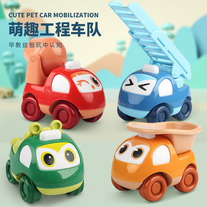 Shake the sound hot children's toy car boy inertia car fire engineering car 1-2-3 years old treasure toy set - image 1