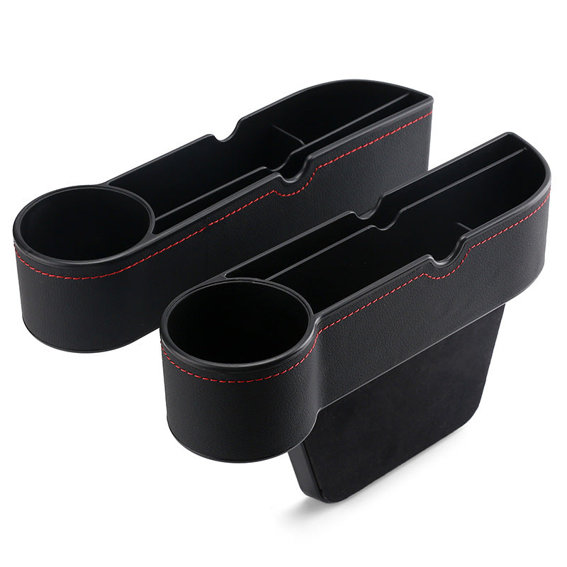 Car Seat Gap Storage Box Armrest Box Gap Filler Storage Bag Car Storage Box Pressure-Resistant Leather Hanging Type - image 3