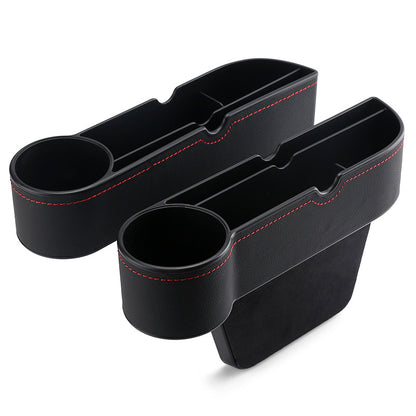 Car Seat Gap Storage Box Armrest Box Gap Filler Storage Bag Car Storage Box Pressure-Resistant Leather Hanging Type - image 3