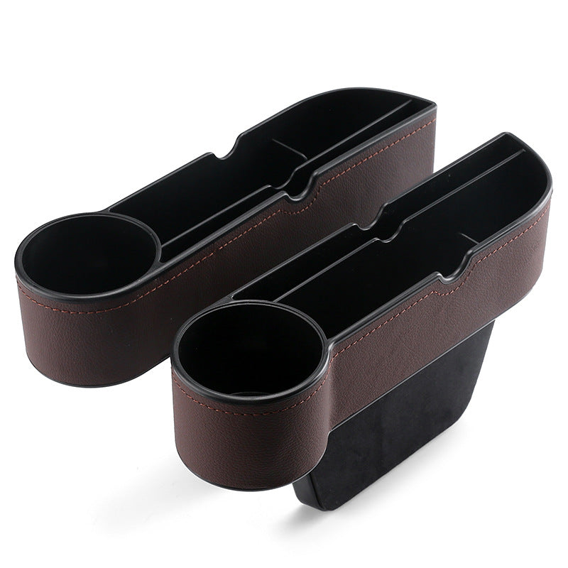 Car Seat Gap Storage Box Armrest Box Gap Filler Storage Bag Car Storage Box Pressure-Resistant Leather Hanging Type - image 4