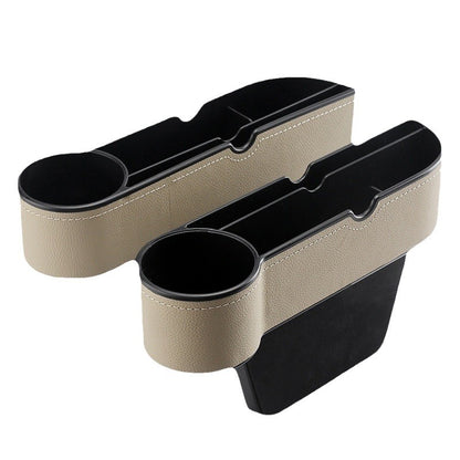 Car Seat Gap Storage Box Armrest Box Gap Filler Storage Bag Car Storage Box Pressure-Resistant Leather Hanging Type - image 5