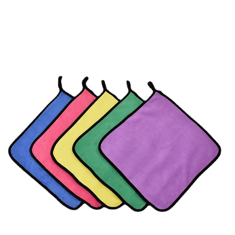 High Density Coral Fleece Car Wash Towel Car Washing Towel Household Kitchen Cleaning Towel Double-sided Quick-drying Towel Automotive Supplies - image 5