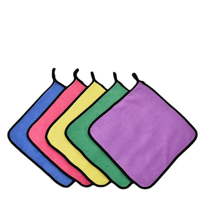 High Density Coral Fleece Car Wash Towel Car Washing Towel Household Kitchen Cleaning Towel Double-sided Quick-drying Towel Automotive Supplies - image 5