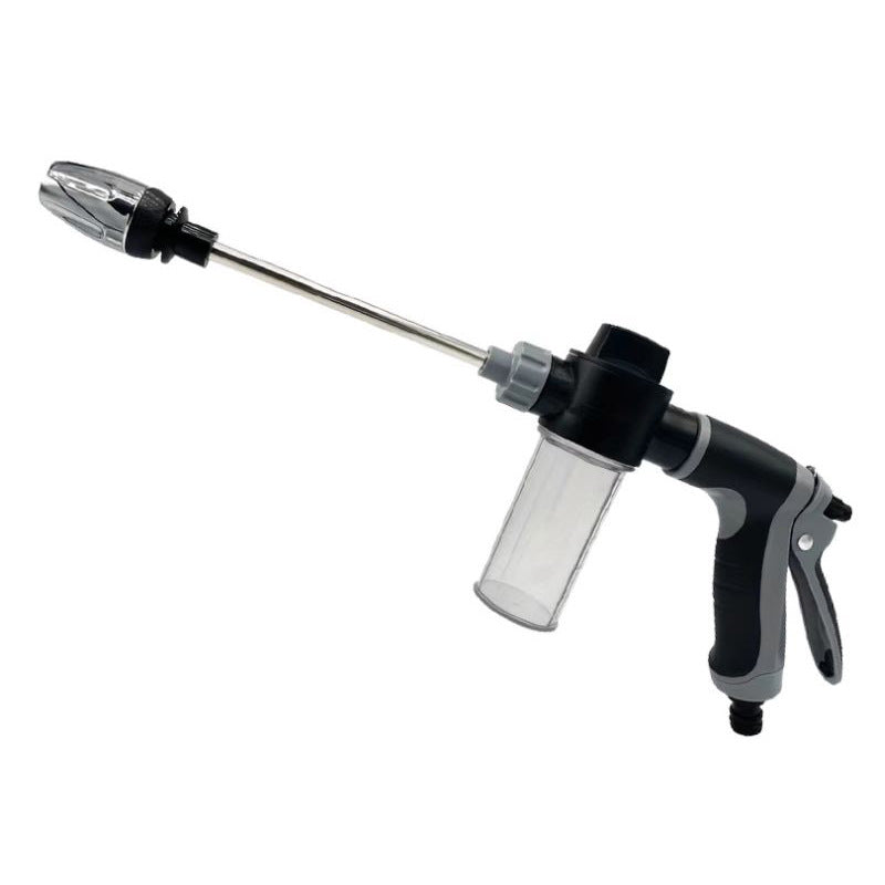 Source Factory Long Pole Gun High-Pressure Water Gun Household Car Wash Tool Metal Extension Pole Rubber-Coated Handle Car Wash Water Gun - image 5