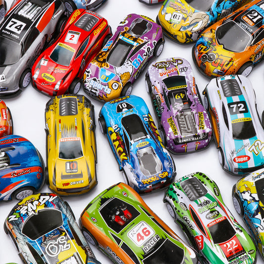 Huili alloy car many exquisite inertia car children's toy car model toy car racing wholesale - image 1