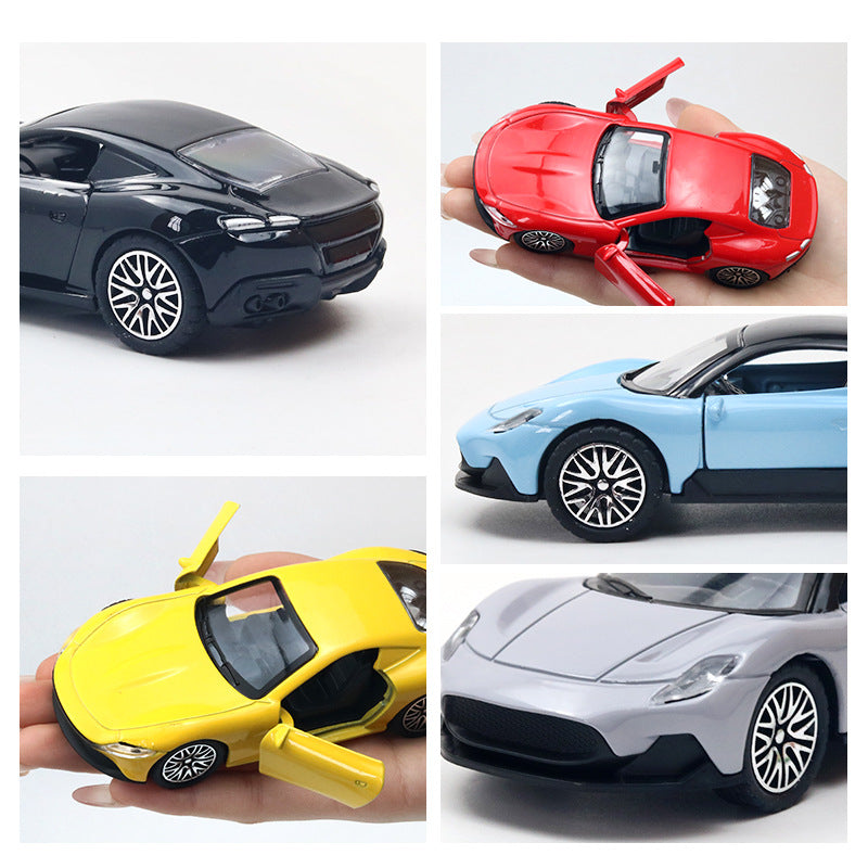Color Box-Packed Realistic 1:36 Alloy Car Model Pull-Back Open-Door Sports Car Toy Off-Road Vehicle Decoration Children's Gift - image 4