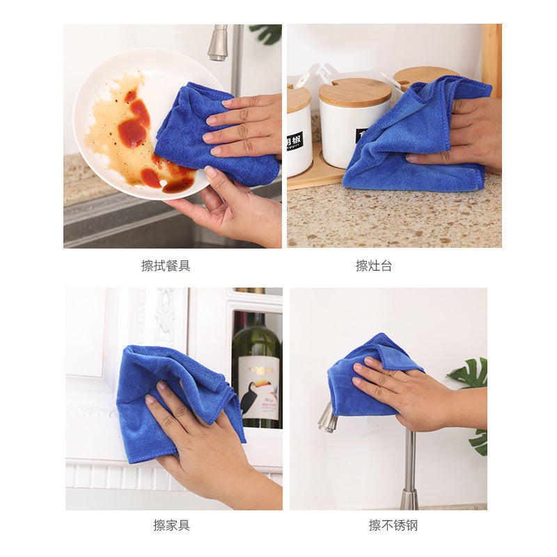 Household Cleaning towel car cleaning towel absorbent lint-free scouring pad household cleaning rag car washing towel - image 4