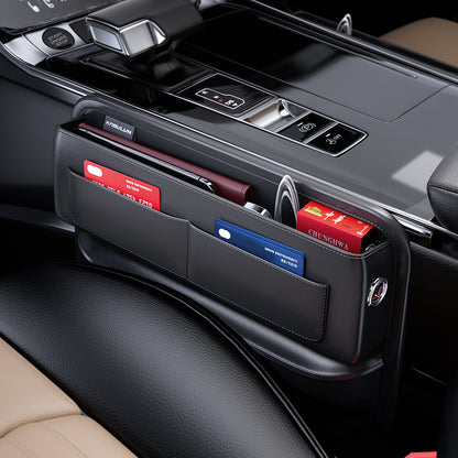 Car Gap Central Control Storage Box with Multiple Card Slots, Main and Passenger Storage Bag, Car Creative Texture Car Bag - image 3