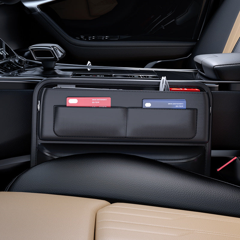 Car Gap Central Control Storage Box with Multiple Card Slots, Main and Passenger Storage Bag, Car Creative Texture Car Bag - image 4