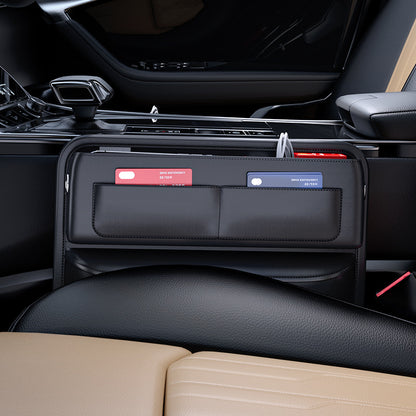 Car Gap Central Control Storage Box with Multiple Card Slots, Main and Passenger Storage Bag, Car Creative Texture Car Bag - image 4