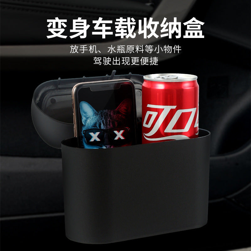 Car Trash Can Car Seat Back Door Hanging Storage Box Multifunctional Garbage Bag Folding Storage Car Supplies - image 4