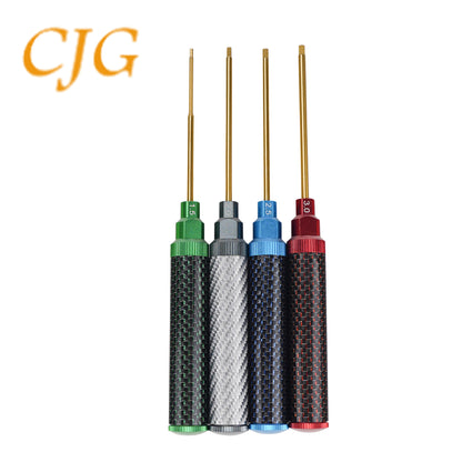 4-piece carbon fiber hexagonal screwdriver suit 1.5/2.0/2.5/3.0mm remote control model car tool suit - image 3