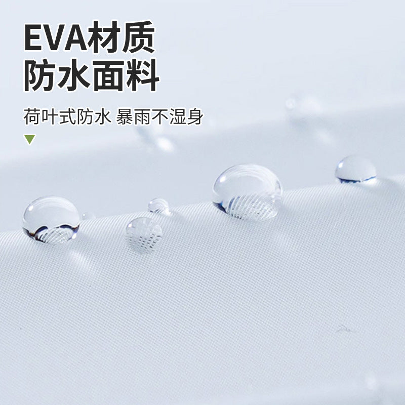 Eva Raincoat Electric Car Non-Disposable Raincoat Adult Style Fashionable Outdoor Hiking Portable Thickeneded Shawl - image 4