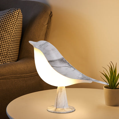 Creative Magpie aromatherapy led car Decoration lamp bedroom bedside Bird night light charging touch atmosphere table lamp - image 2