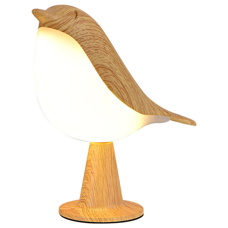 Creative Magpie aromatherapy led car Decoration lamp bedroom bedside Bird night light charging touch atmosphere table lamp - image 5