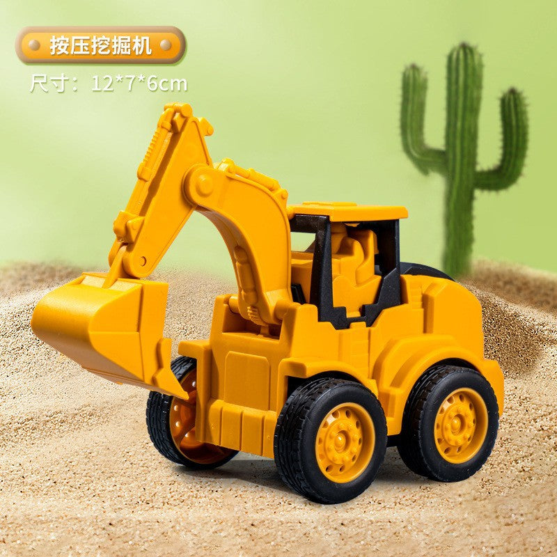 Press sliding back force engineering car police car car children's gift children's toy car wholesale market stall - image 3