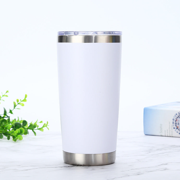 Amazon 20oz car cup car large capacity ice cup double vacuum stainless steel beer straw thermos cup - image 2