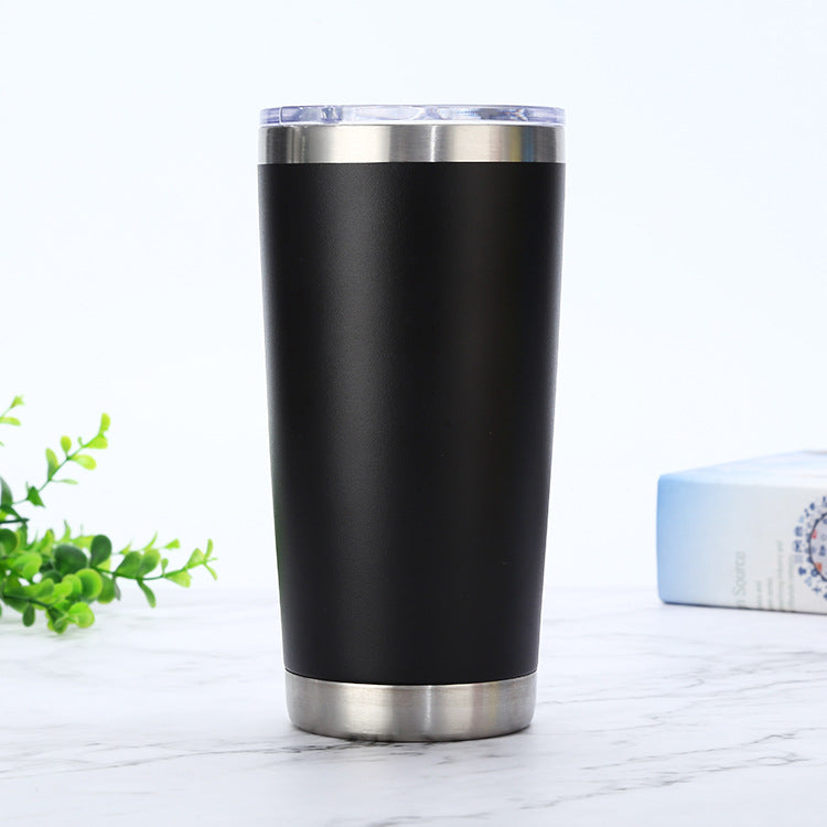 Amazon 20oz car cup car large capacity ice cup double vacuum stainless steel beer straw thermos cup - image 3