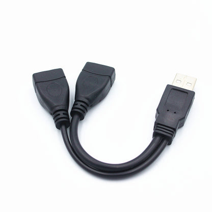 Car Splitter with One-To-Two USB One-To-Two Female Adapter Cable for One Male and Two Female Charging Data Extension Cable - image 3