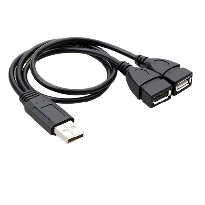 Car Splitter with One-To-Two USB One-To-Two Female Adapter Cable for One Male and Two Female Charging Data Extension Cable - image 5