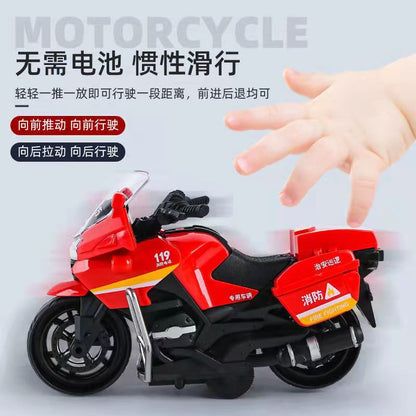Cross-Border Children's Toy Car Inertia Motorcycle Simulation Model Pull-Back Car Boy Girl Car Toy Gift - image 3