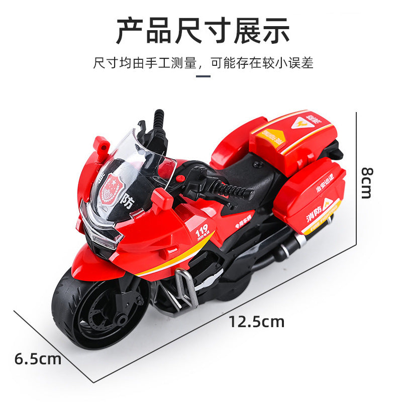 Cross-Border Children's Toy Car Inertia Motorcycle Simulation Model Pull-Back Car Boy Girl Car Toy Gift - image 5