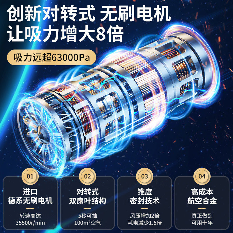Car Wireless Vacuum Cleaner Multifunctional Powerful Blow Suction Household Small Suction Handheld High Power Dust Blower - image 3