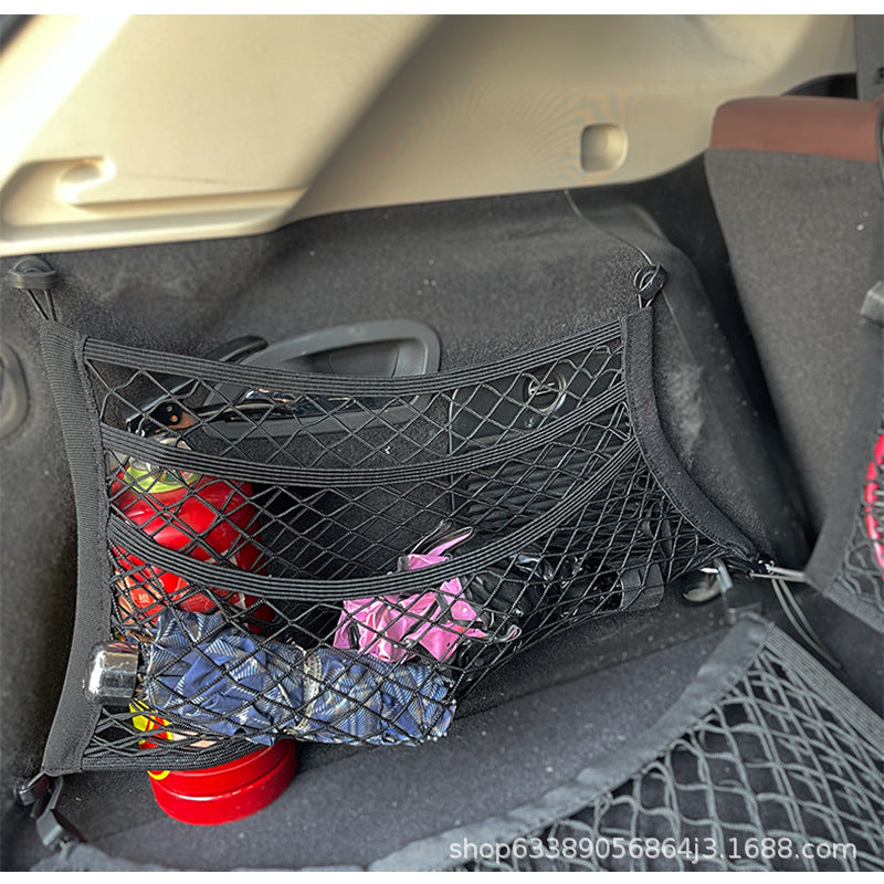 Car luggage fixed net bag SUV trunk storage bag storage box car chair room network e-commerce hot sale - image 5