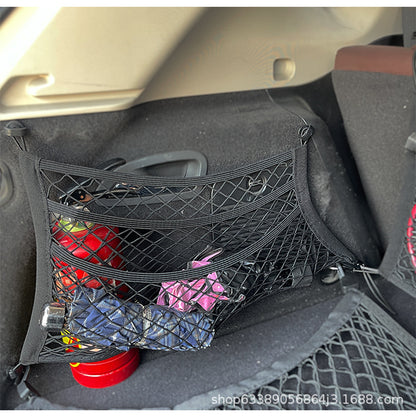 Car luggage fixed net bag SUV trunk storage bag storage box car chair room network e-commerce hot sale - image 5