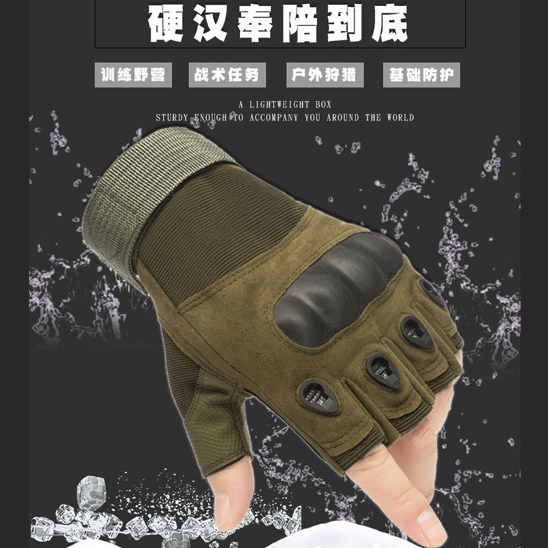 Cross-Border Tactical Gloves Men's Half-Finger Long-Finger Gloves Outdoor Riding Motorcycle Military Fan Fighting Fitness Protective Gloves - image 4