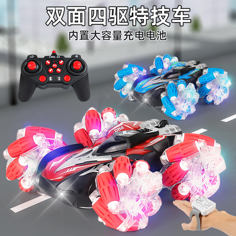 Children's Double-Sided Stunt Drift Remote Control Car Four-Wheel Drive Off-Road Vehicle 2.4g Car Toy Stall Wholesale Dropshipping - image 2