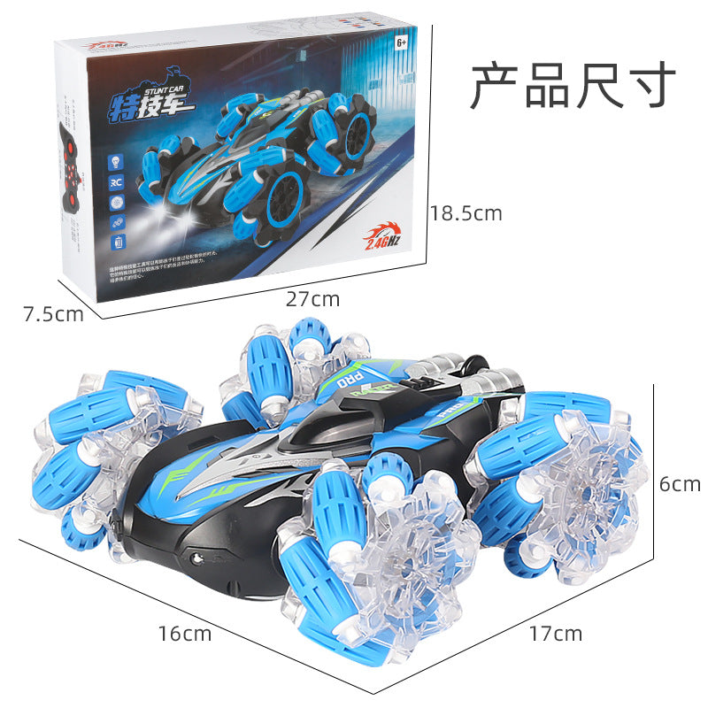 Children's Double-Sided Stunt Drift Remote Control Car Four-Wheel Drive Off-Road Vehicle 2.4g Car Toy Stall Wholesale Dropshipping - image 3