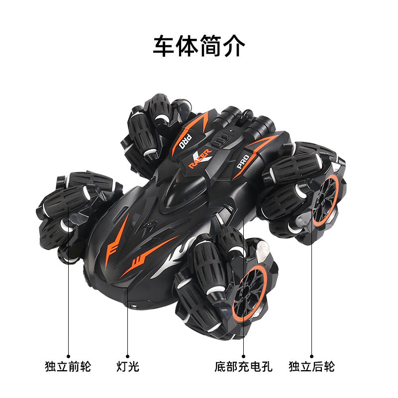 Children's Double-Sided Stunt Drift Remote Control Car Four-Wheel Drive Off-Road Vehicle 2.4g Car Toy Stall Wholesale Dropshipping - image 4