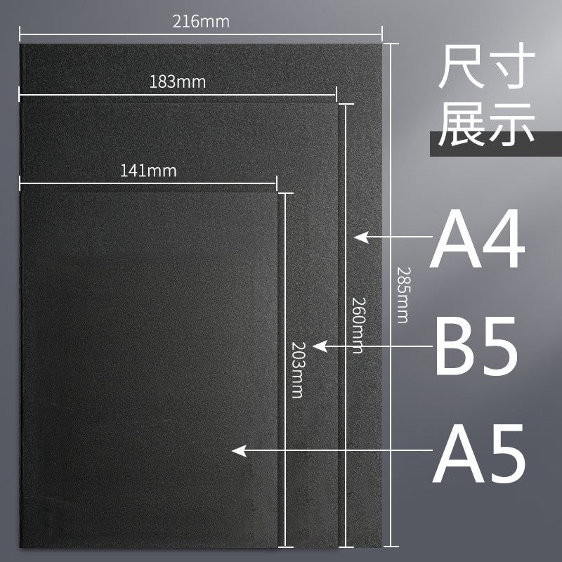Kraft Paper Notebook Subsubject Mathematics Chinese Exercise Thin 16K Car Line Book Square Line Book a4 Large Book - image 2