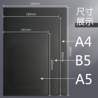 Kraft Paper Notebook Subsubject Mathematics Chinese Exercise Thin 16K Car Line Book Square Line Book a4 Large Book - image 2