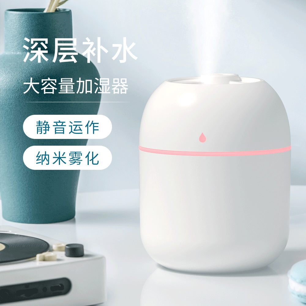 Cross-Border Water Droplet Humidifier Mini Home Desktop Small Car-Mounted Dormitory Bedroom Atmosphere Light Silent Hydrating Spray - image 1